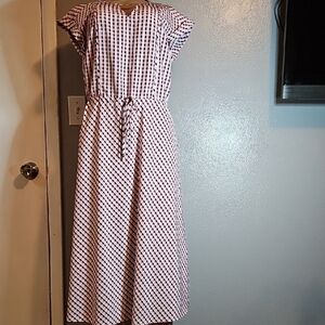Draper James Black and White Checkered Maxi Dress